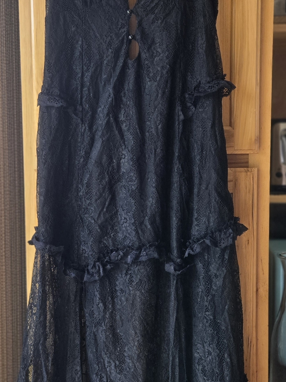 Current Mood Black Lace Dress with Trim